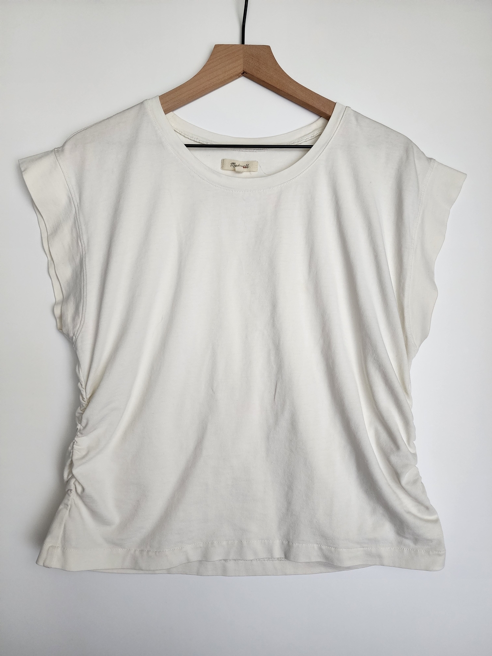 Madewell Side Cinch Muscle Tee In Lighthouse